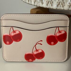 Coachtopia red cherry card case